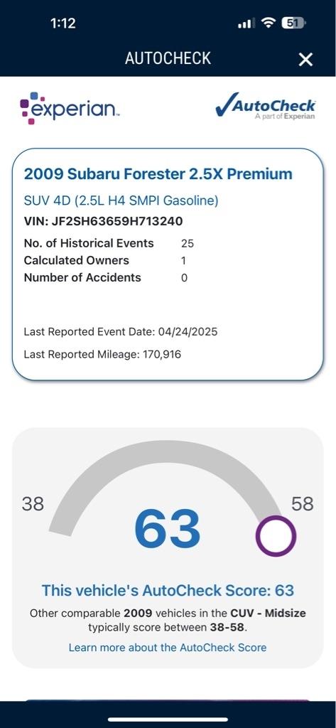 Subaru Forester 2.5X Premium 2009