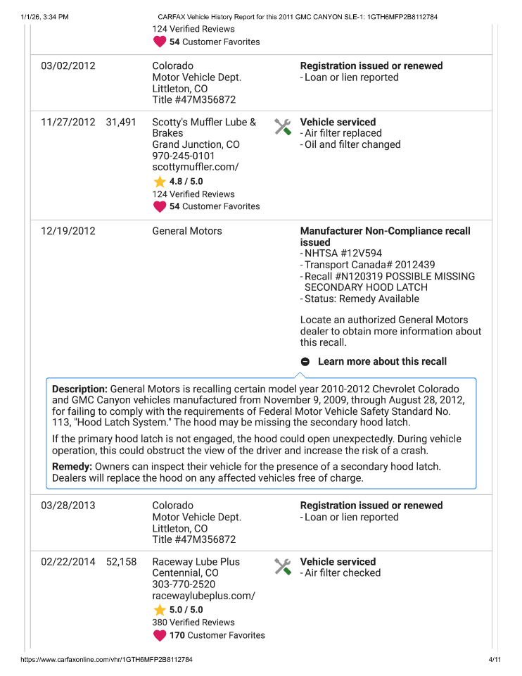 GMC Canyon SLE Crew Cab 4WD 2011