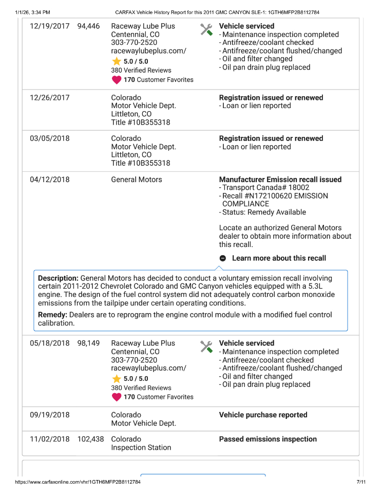 GMC Canyon SLE Crew Cab 4WD 2011