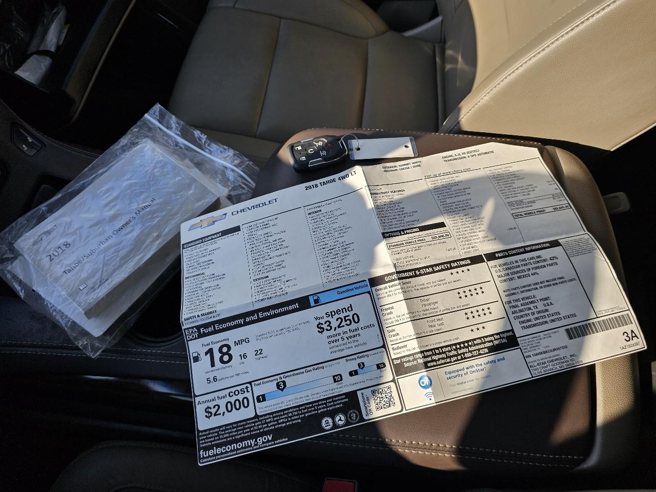 Chevrolet Tahoe LT 4WD 2018