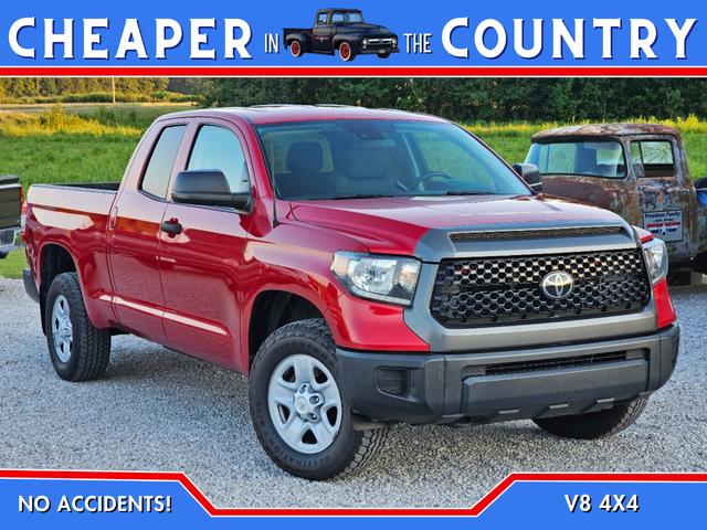 Red 2019 Toyota Tundra Pickup Truck Four-Wheel Drive 6-Speed Automatic