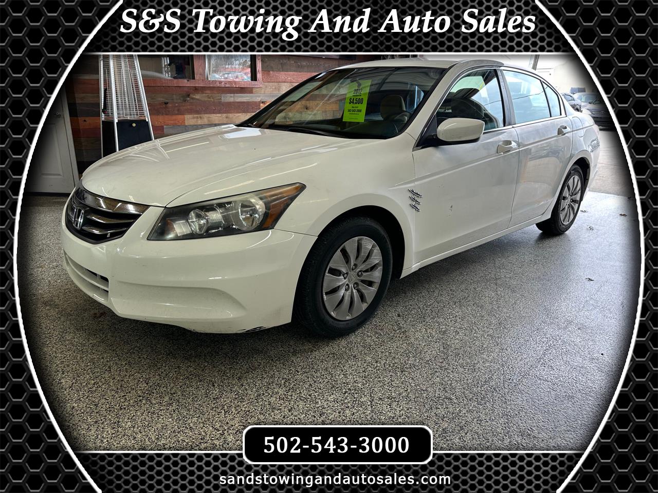 Used 2012 Honda Accord Sdn 4dr I4 Auto LX for Sale in Shepherdsville KY 40165 S&S Towing And
