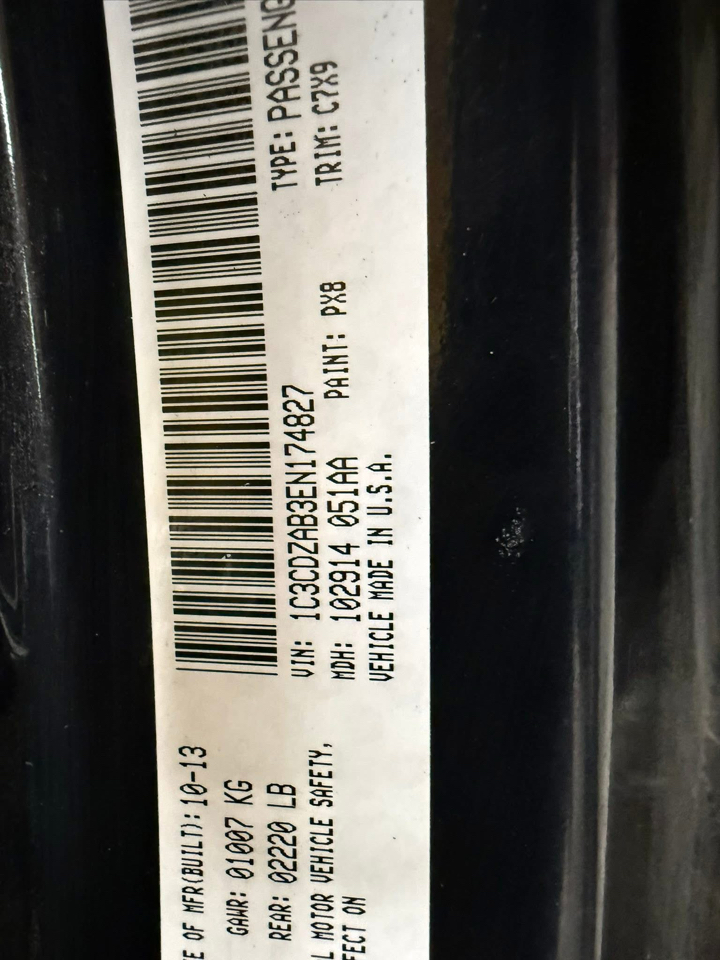 Dodge Avenger 4dr Sdn SE 2014