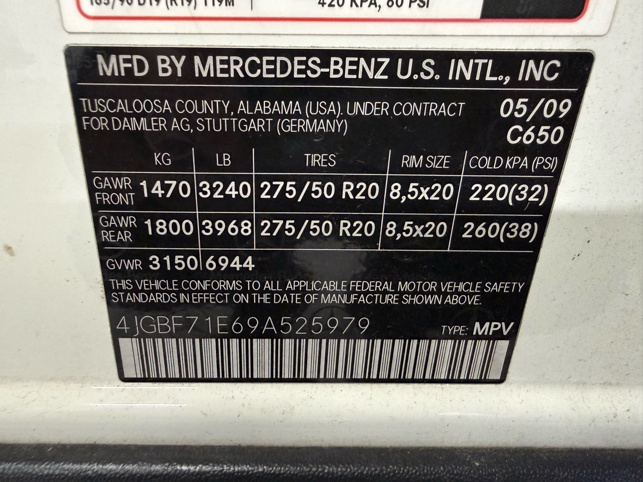 Mercedes-Benz GL-Class 4MATIC 4dr 4.6L 2009