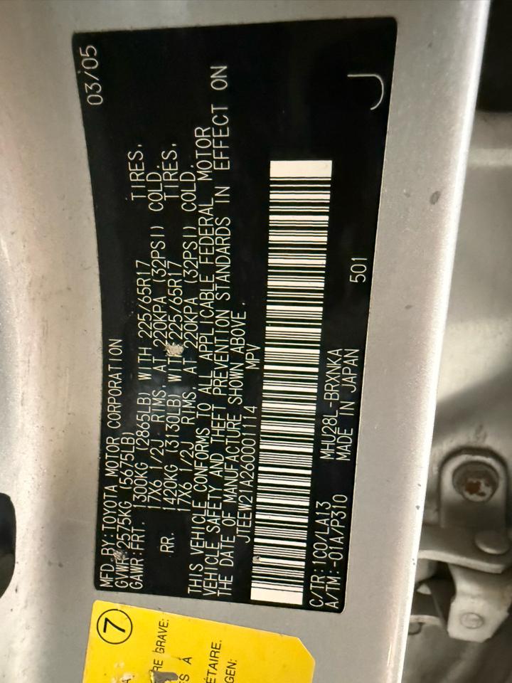 Toyota Highlander Hybrid 4dr 4WD (Natl) 2006