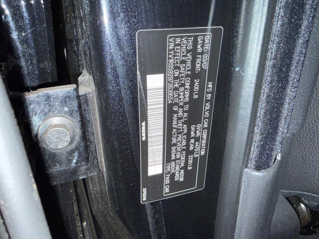 Volvo S60 4dr Sdn 2.5L Turbo AT FWD 2007