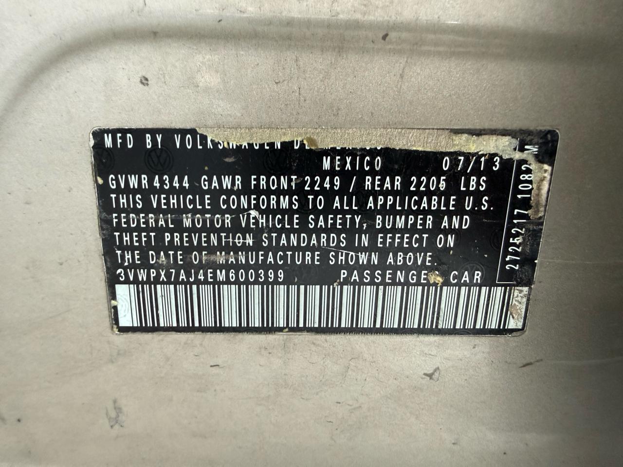 Volkswagen Jetta SportWagen 4dr Auto SE w/Sunroof 2014