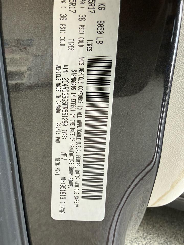 Dodge Grand Caravan 4dr Wgn SE 2015