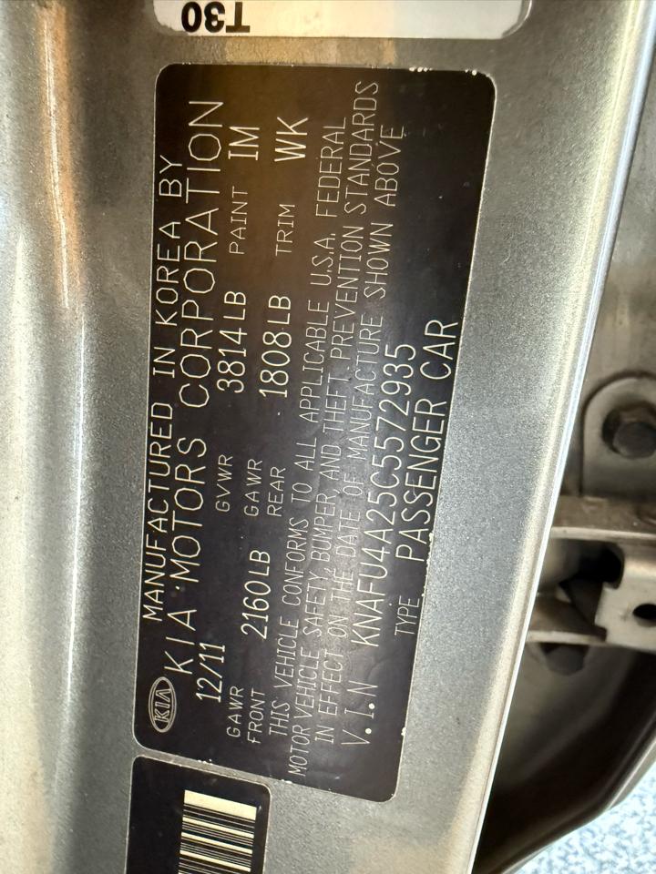 Kia Forte 4dr Sdn Auto EX 2012