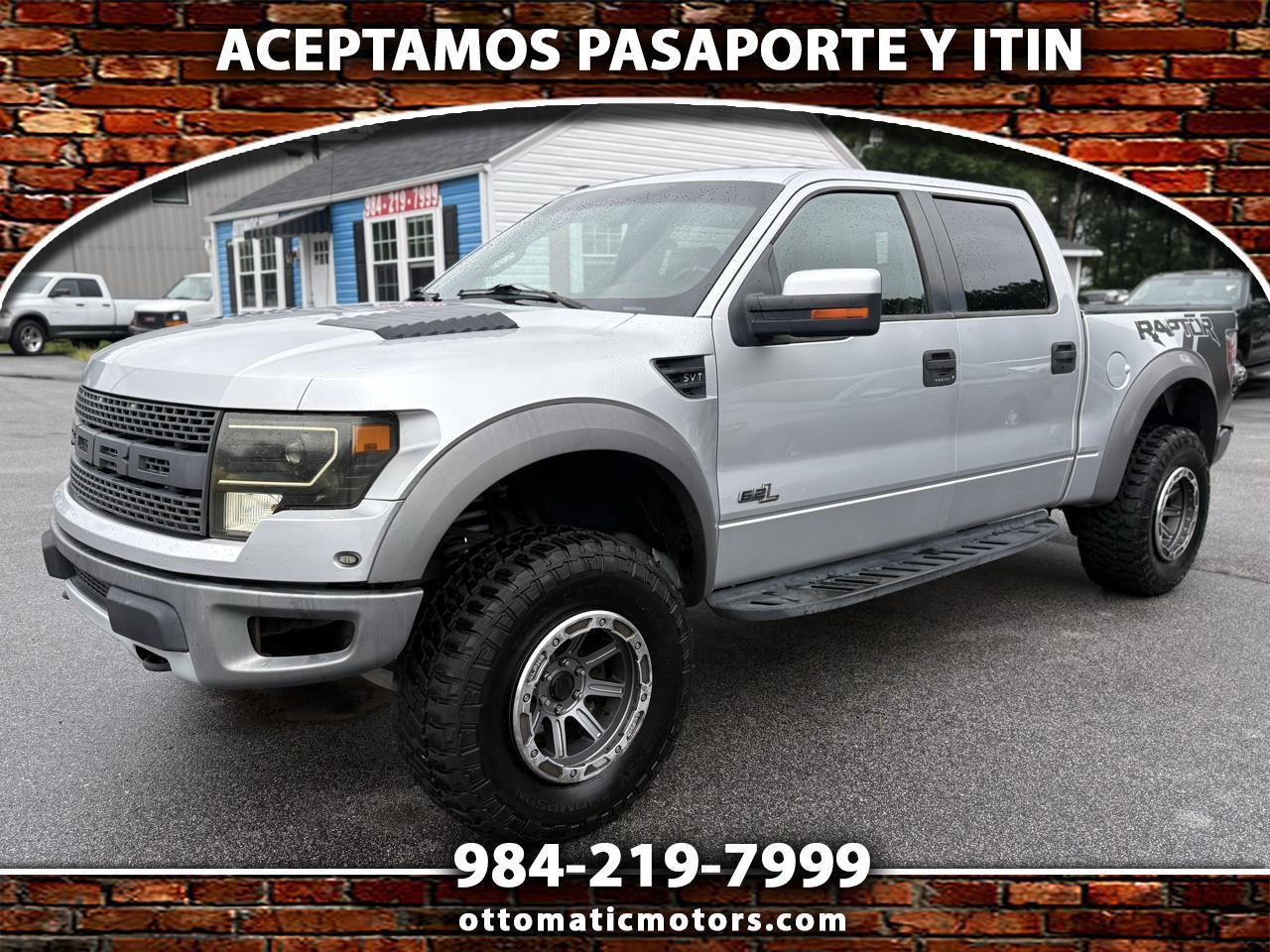 2012 Ford F-150 SVT Raptor SuperCrew 5.5-ft. Bed 4WD