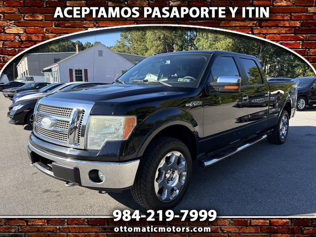 Black 2009 Ford F-150 Pickup Truck Four-Wheel Drive Automatic