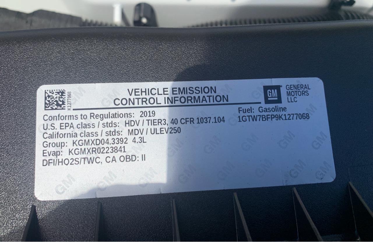 GMC Savana G2500 Extended Cargo 2019