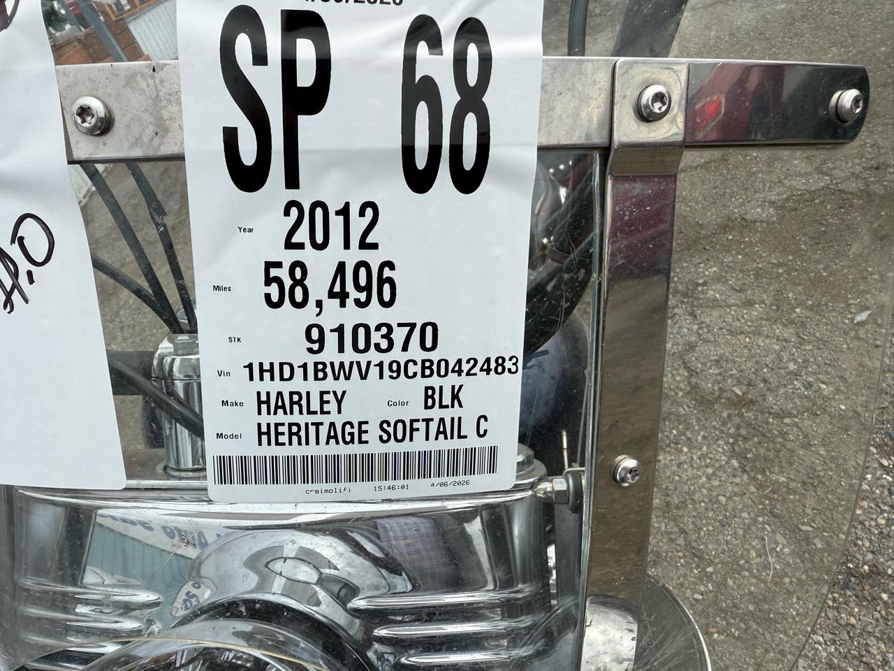 Harley-Davidson FLSTC103  2012