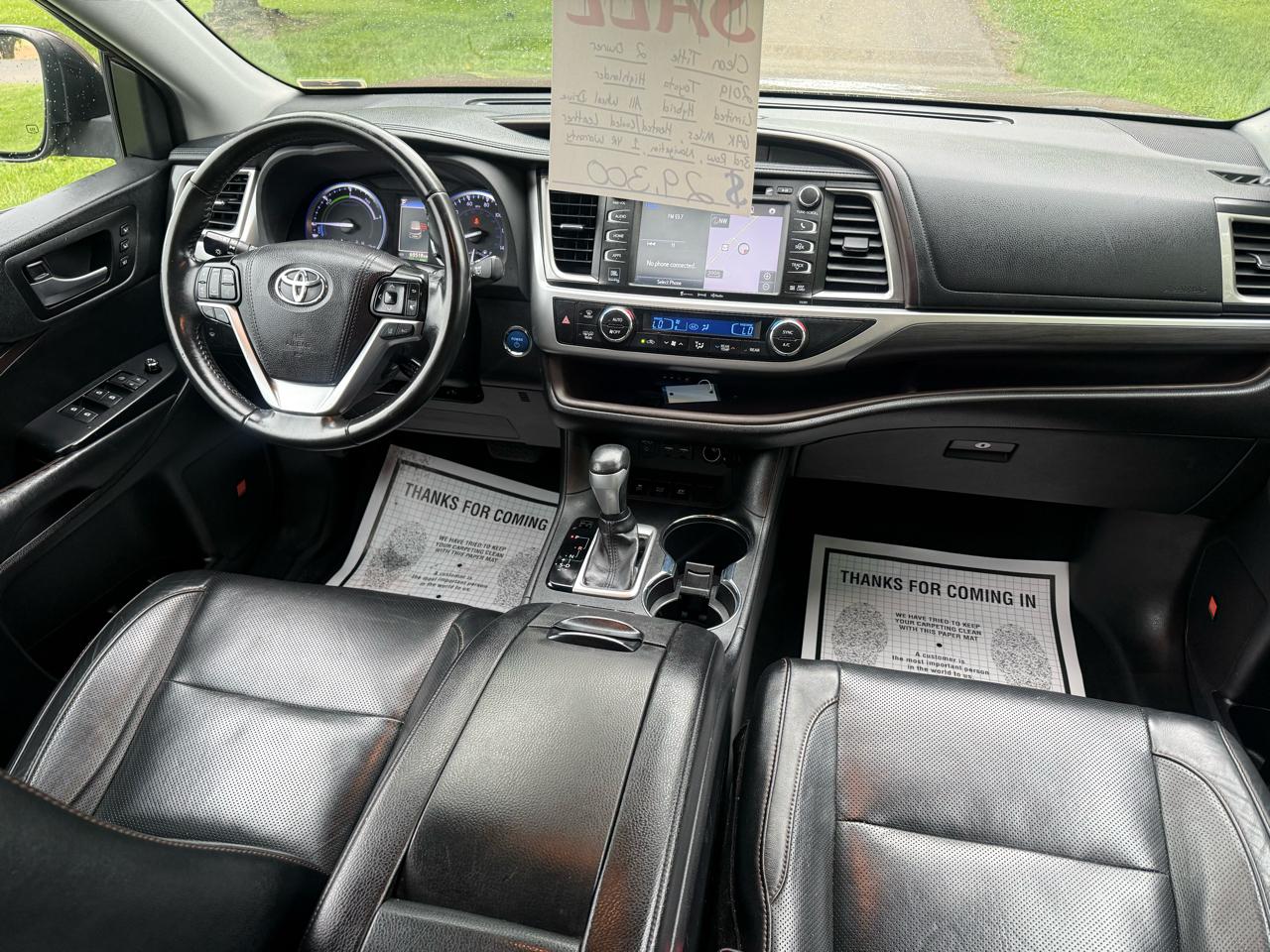 Toyota Highlander Hybrid Limited AWD 2019