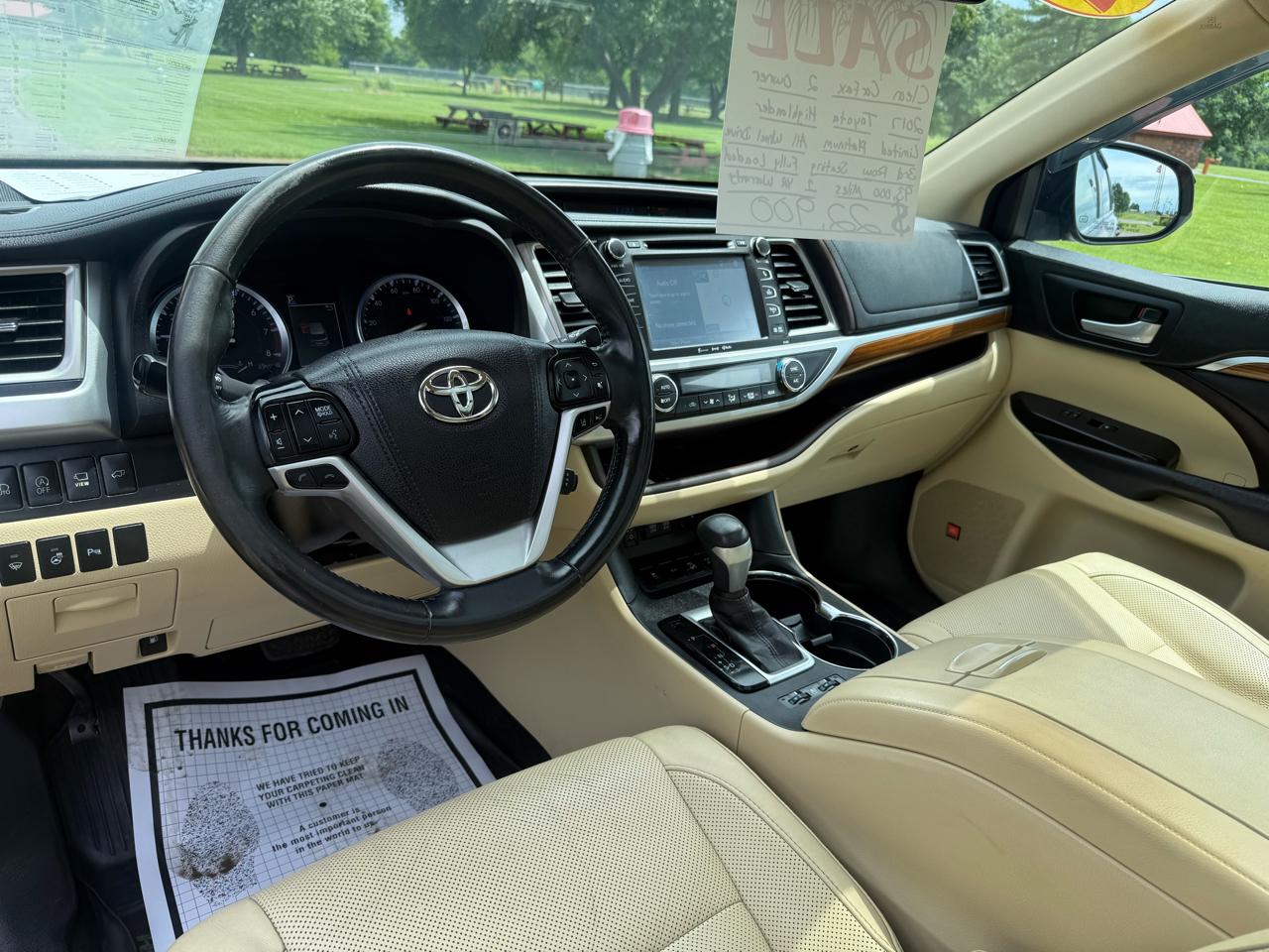 Toyota Highlander Limited AWD V6 2017