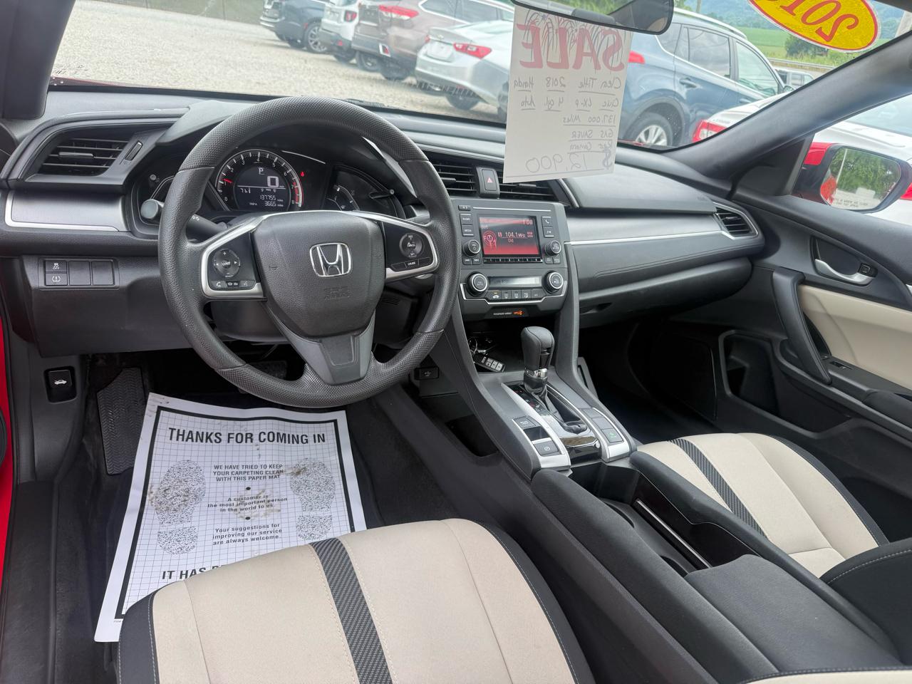 Honda Civic LX-P Coupe CVT 2018