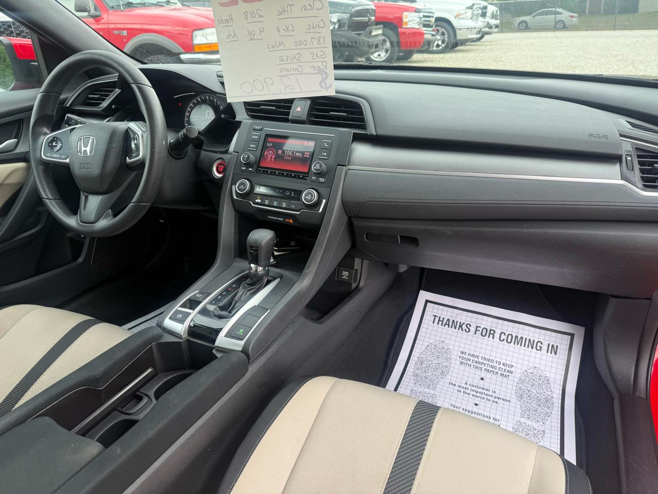 Honda Civic LX-P Coupe CVT 2018