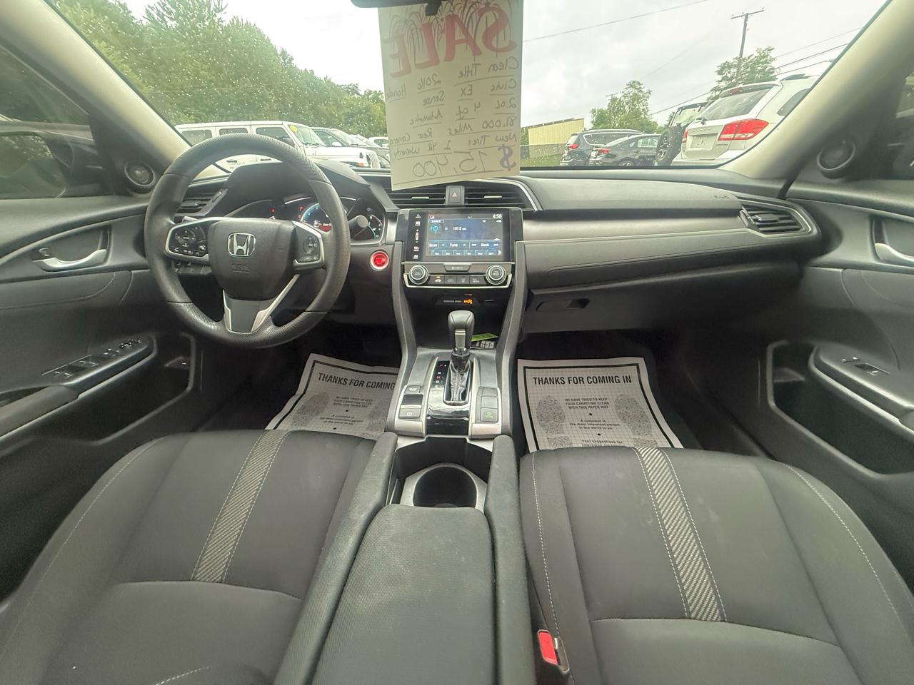 Honda Civic EX Honda Sensing Sedan CVT 2016