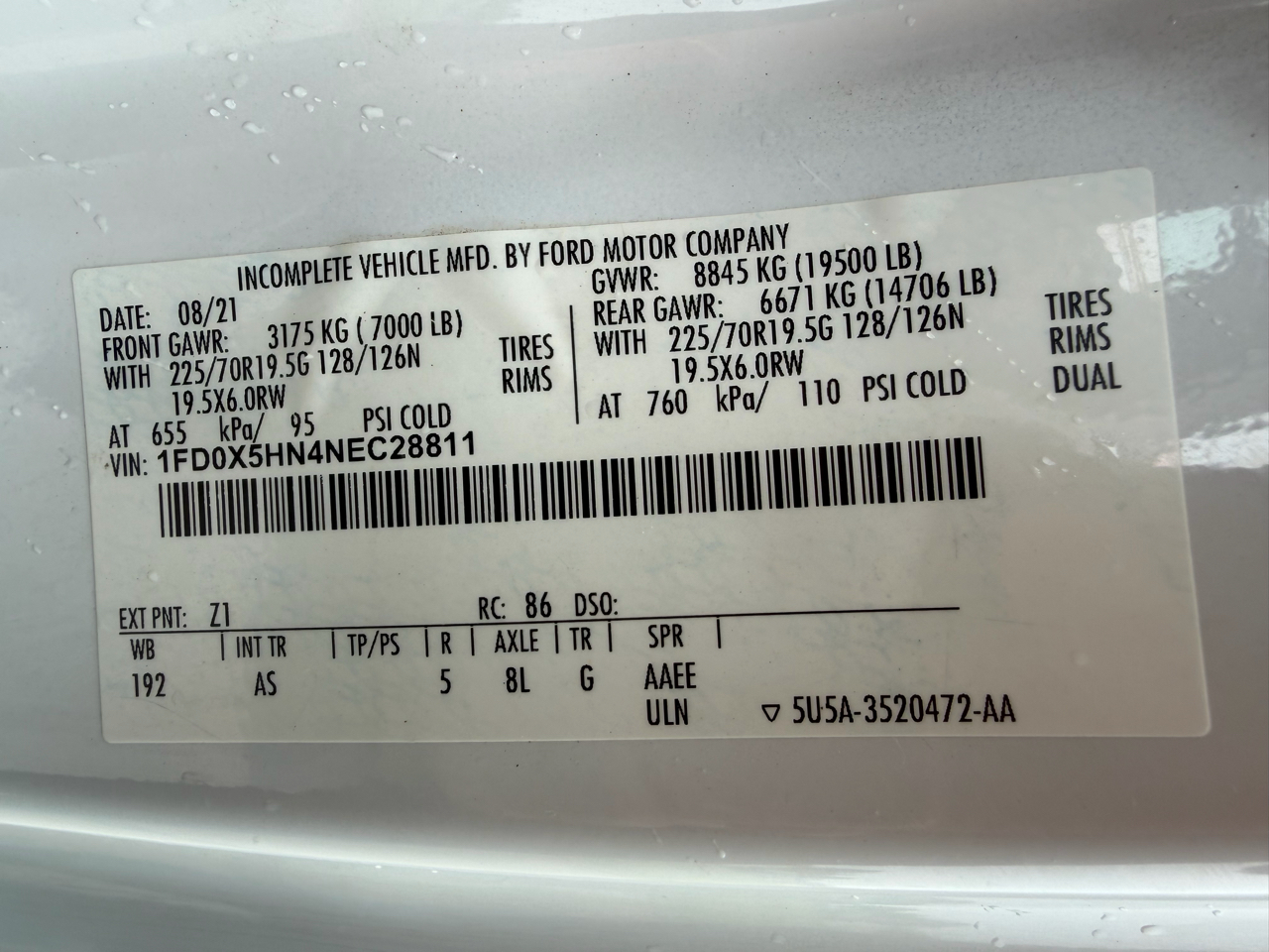 Ford F-550 SuperCab DRW 4WD 2022