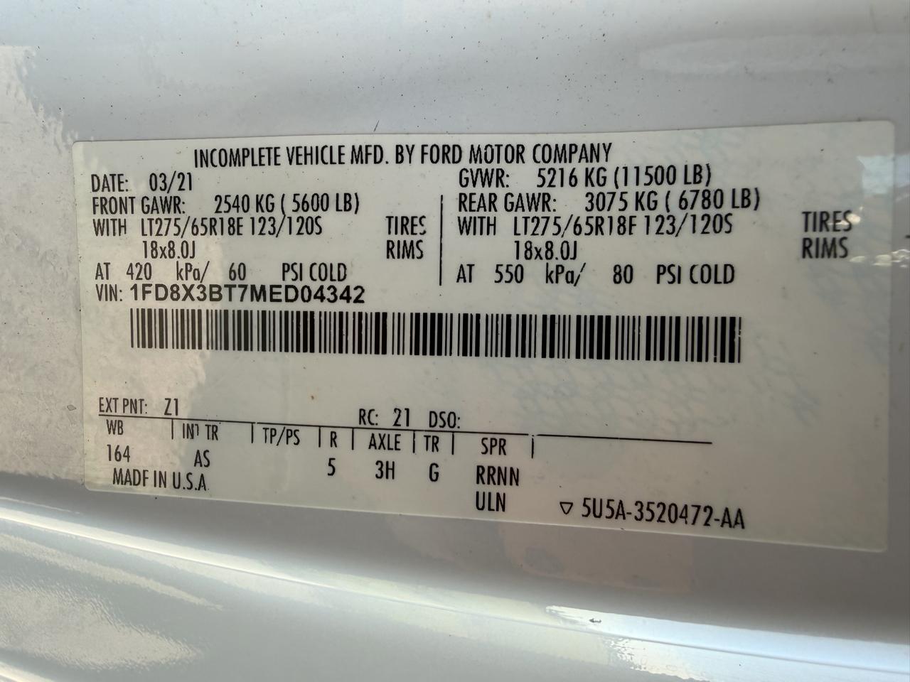 Ford F-350 SD XL SuperCab Long Bed 4WD 2021