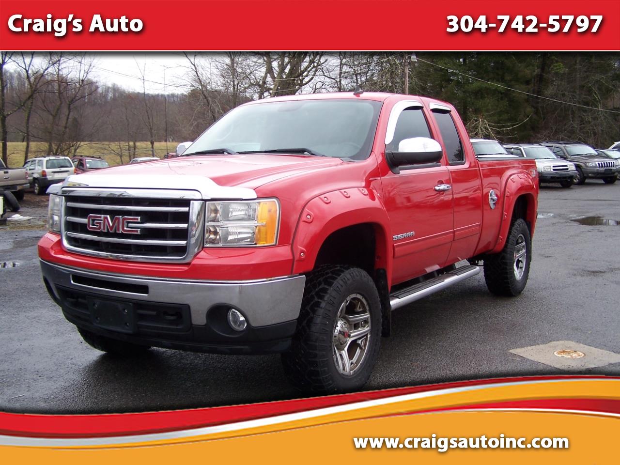 Used 2012 GMC Sierra 1500 4WD Ext Cab 143.5" SLE for Sale in