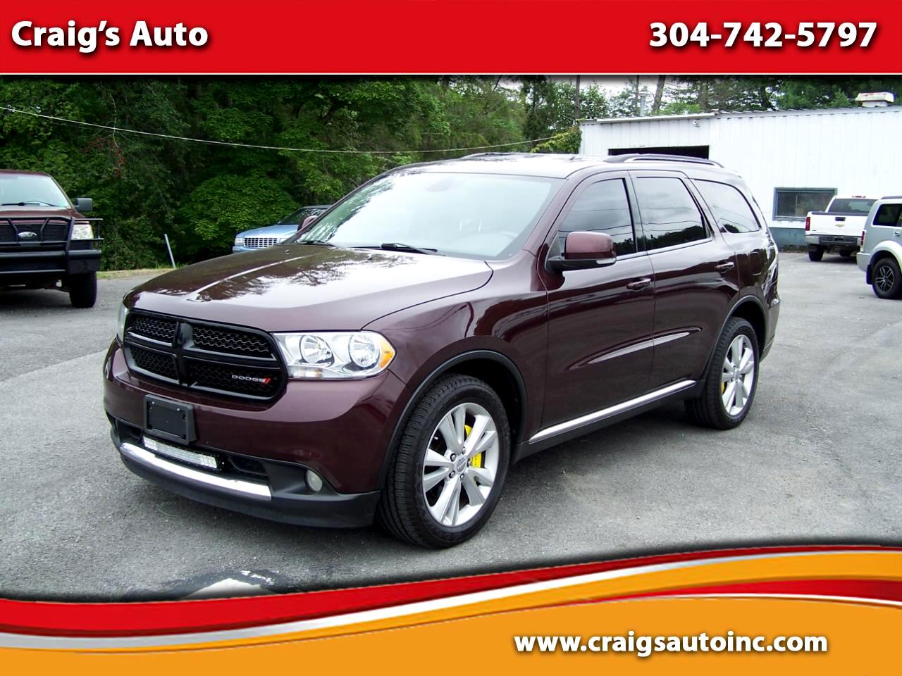 Used 2012 Dodge Durango AWD 4dr Crew for Sale in Craigsville WV 26205