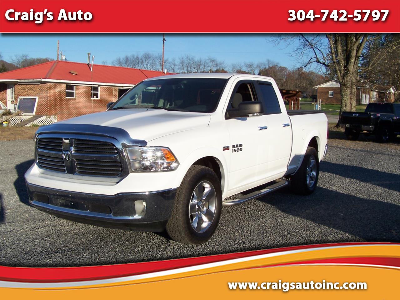 Used 2013 RAM 1500 4WD Quad Cab 140.5" Big Horn for Sale in Craigsville
