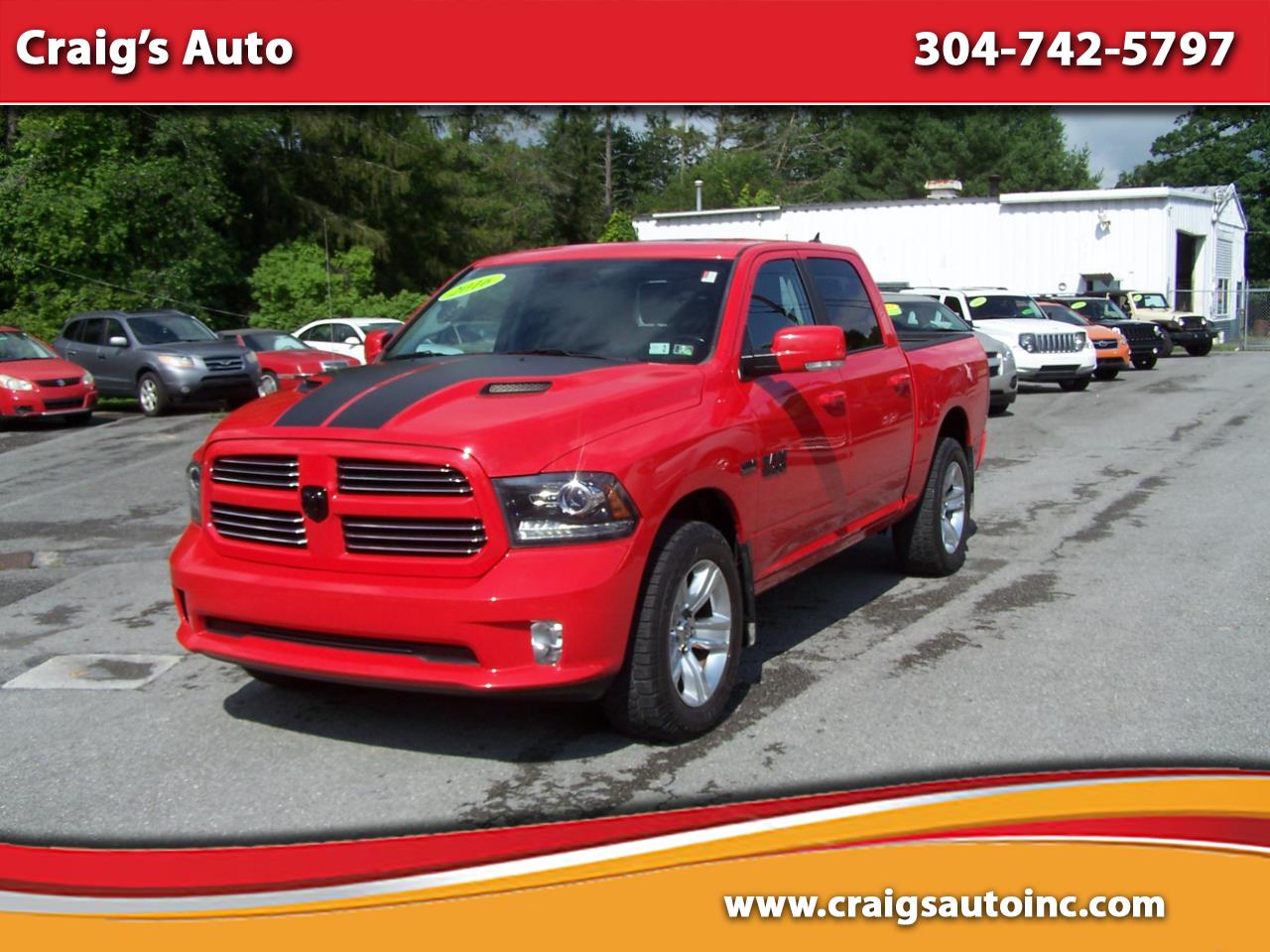 Used 2016 RAM 1500 4WD Crew Cab 140.5" Sport for Sale in Craigsville WV