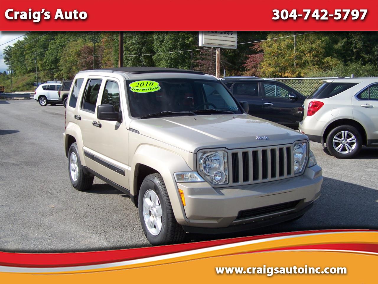 Used 2010 Jeep Liberty 4WD 4dr Sport for Sale in Craigsville WV 26205