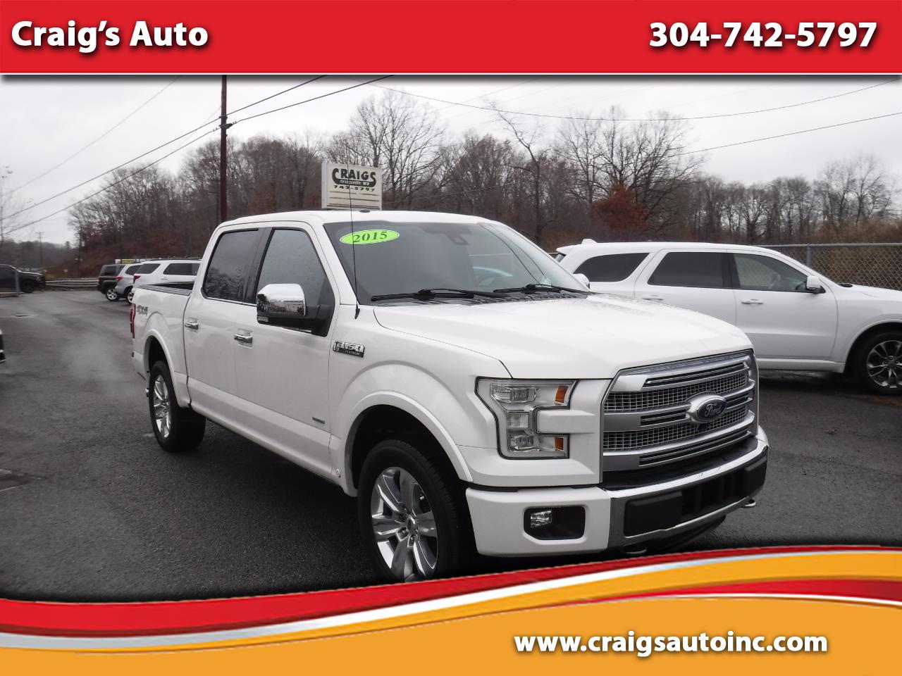 2015 Ford F-150 4WD SuperCrew 145" Platinum