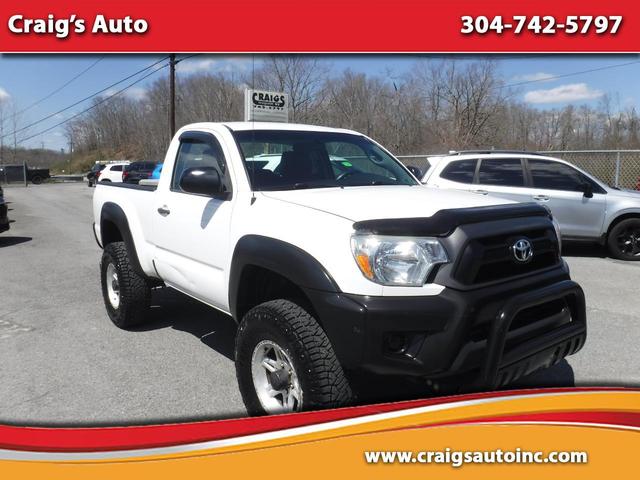 White 2013 Toyota Tacoma Regular Cab 4WD Pickup Truck Four-Wheel Drive 5-Speed Manual