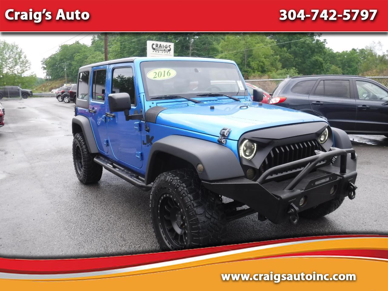 2016 Jeep Wrangler Unlimited 4WD 4dr Sport
