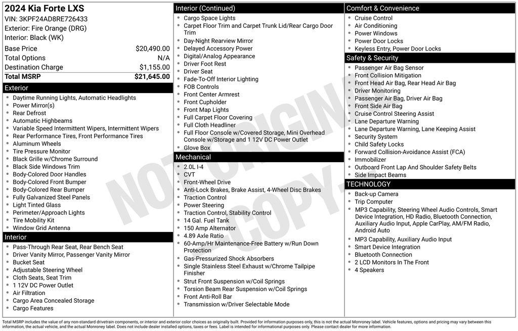 Kia Forte LXS IVT 2024