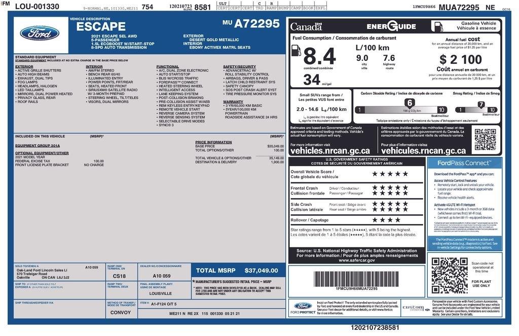 Ford Escape SEL AWD 2021