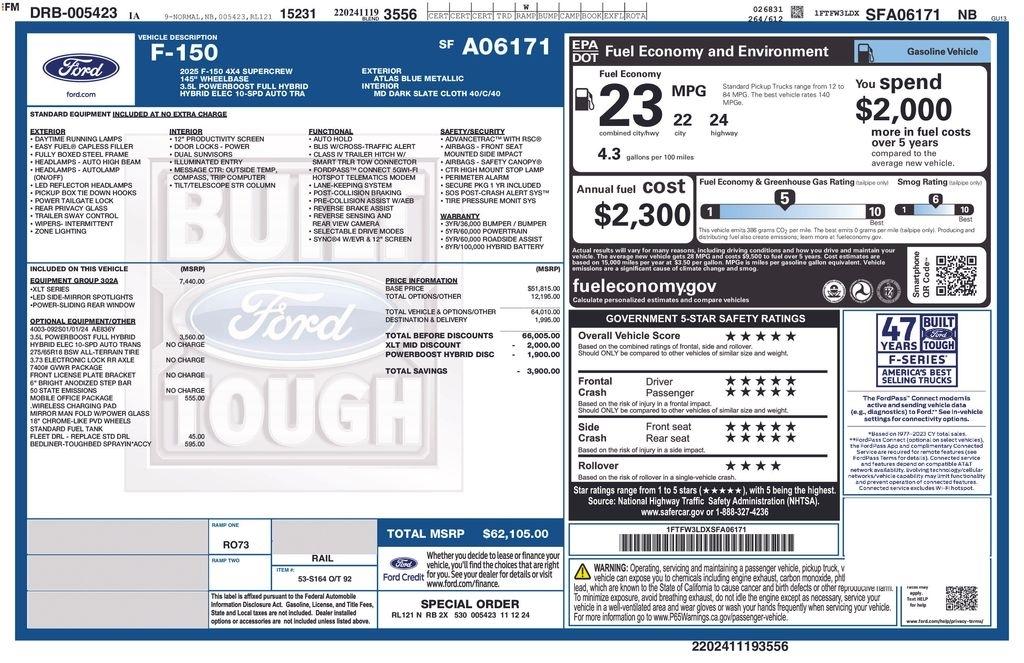Ford F-150 XLT 4WD SuperCrew 5.5' Box 2025