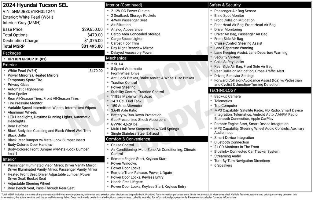 Hyundai Tucson SEL FWD *Ltd Avail* 2024