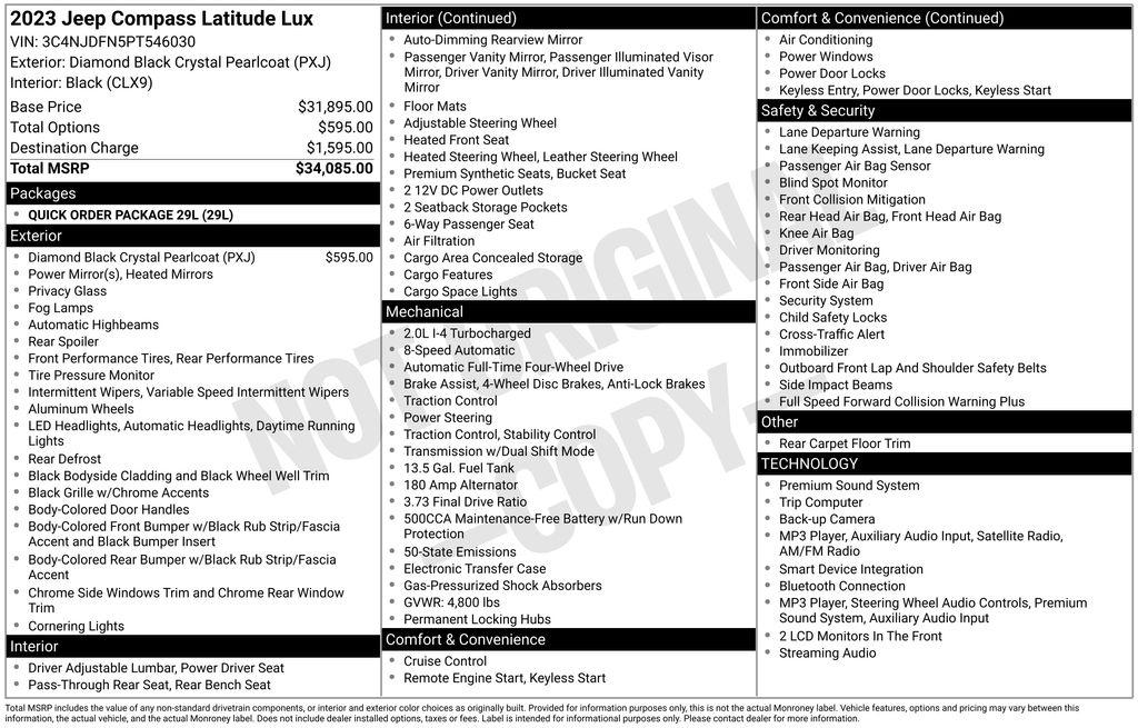 Jeep Compass Latitude Lux 4x4 2023
