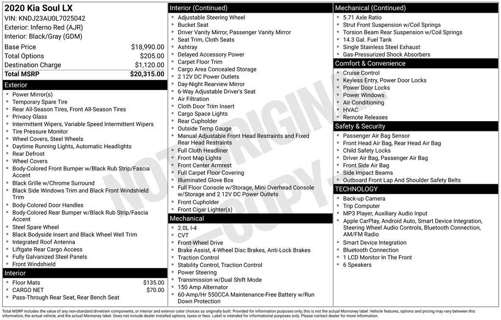 Kia Soul LX IVT 2020