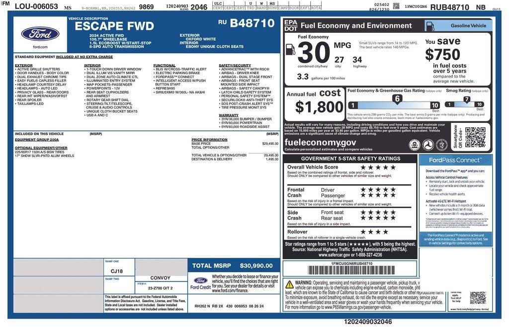 Ford Escape Active FWD 2024