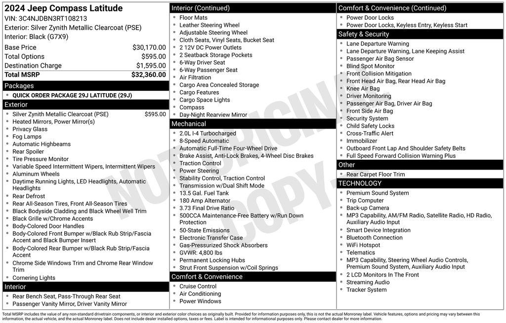 Jeep Compass Latitude 4x4 2024