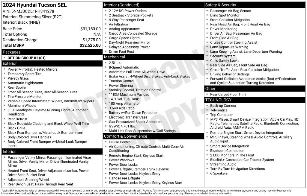 Hyundai Tucson SEL AWD *Ltd Avail* 2024