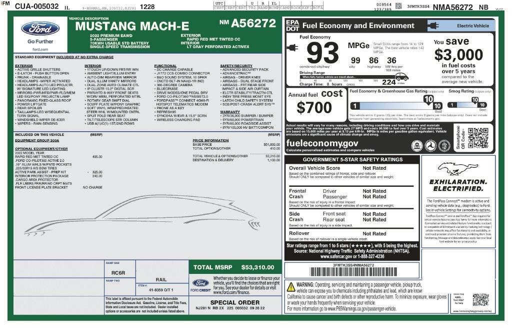 Ford Mustang Mach-E Premium AWD 2022