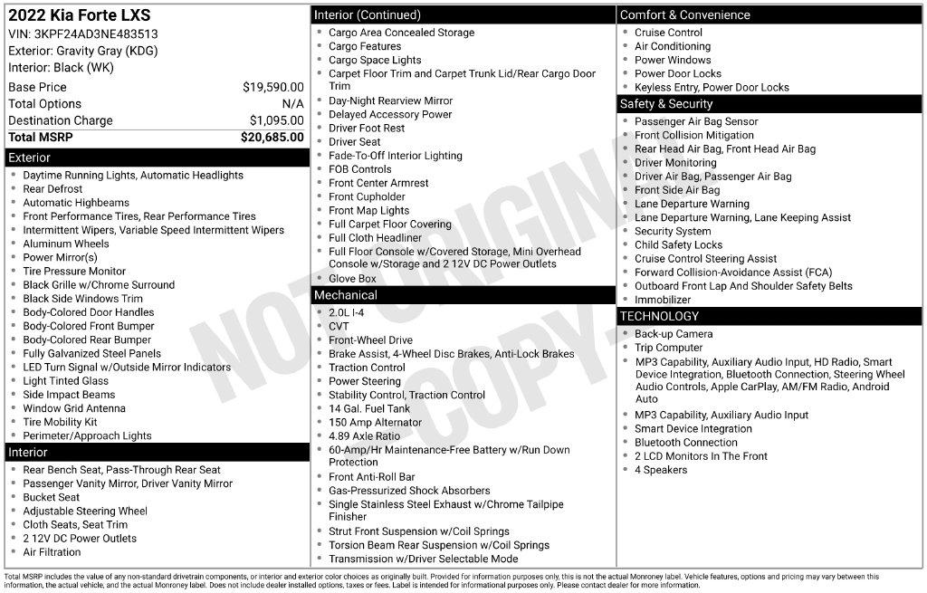 Kia Forte LXS IVT 2022