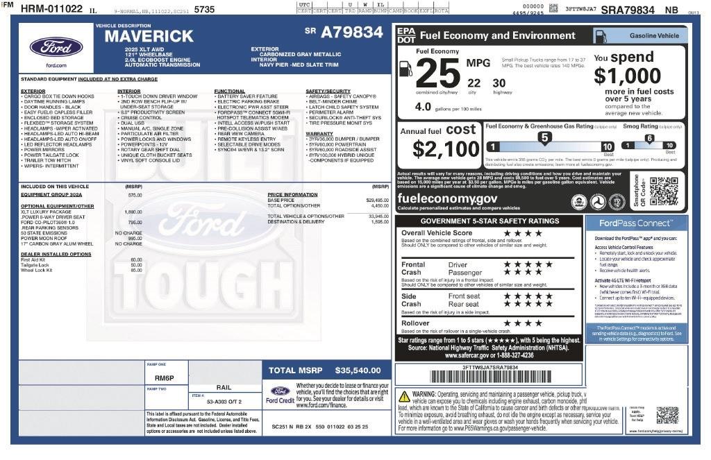 Ford Maverick XLT AWD SuperCrew 2025