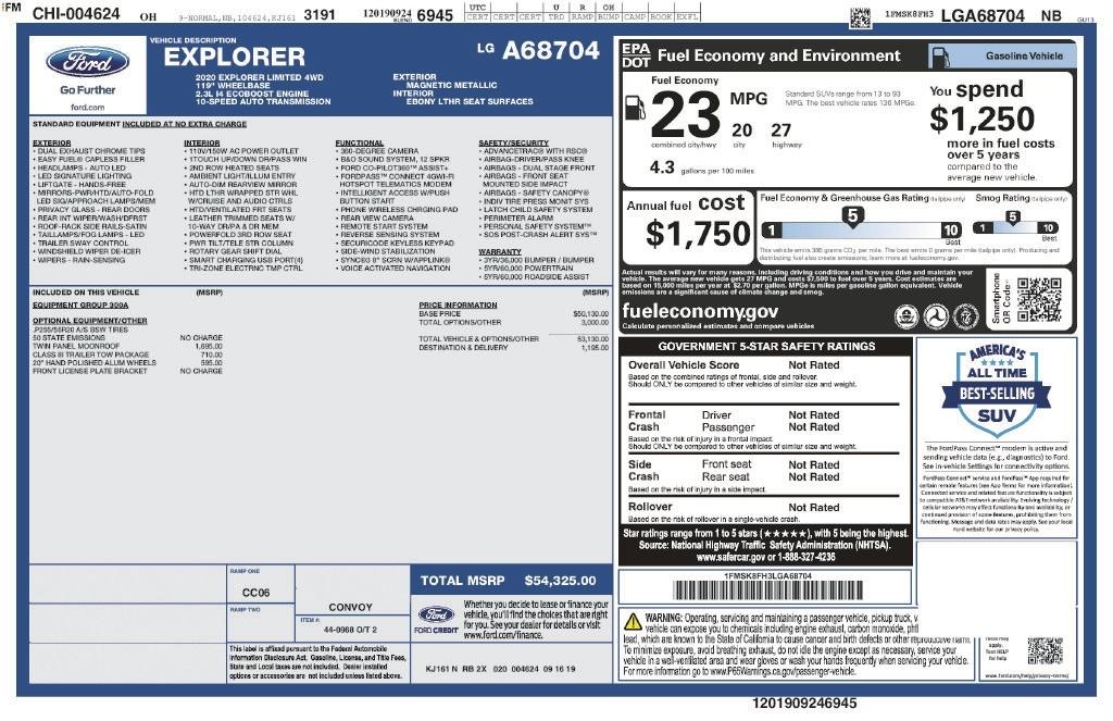 Ford Explorer Limited 4WD 2020