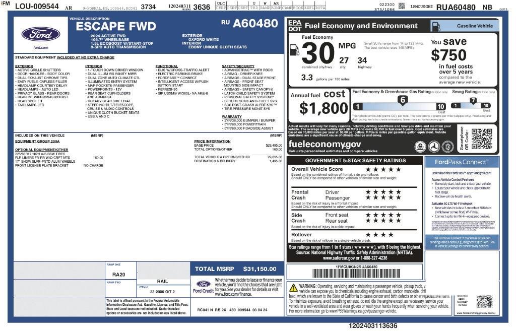 Ford Escape Active FWD 2024