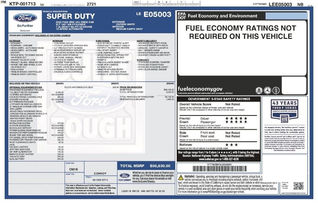 Ford Super Duty F-250 SRW King Ranch 4WD Crew Cab 8' Box 2020