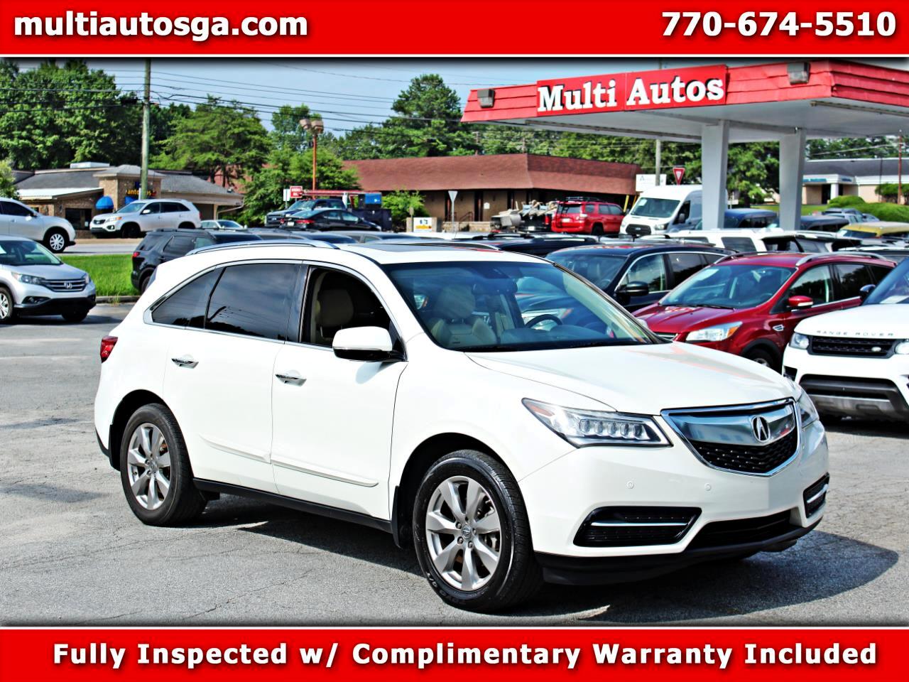 Acura MDX 6-Spd AT w/Advance Package 2015