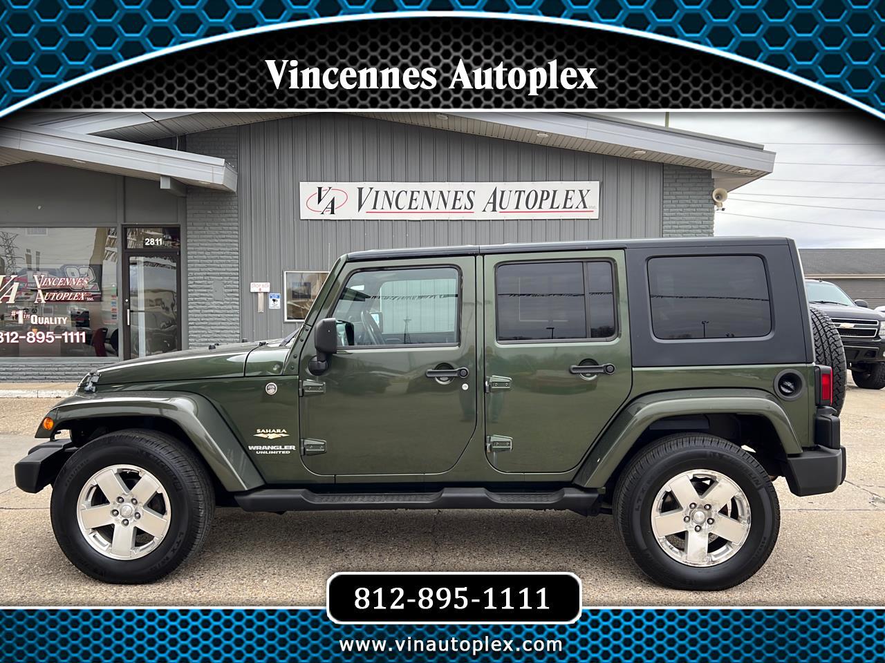 Used 2008 Jeep Wrangler Unlimited Sahara 4WD for Sale in Vincennes IN 47591  Vincennes Autoplex