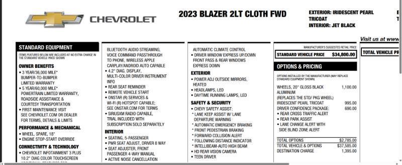 Chevrolet Blazer  2023